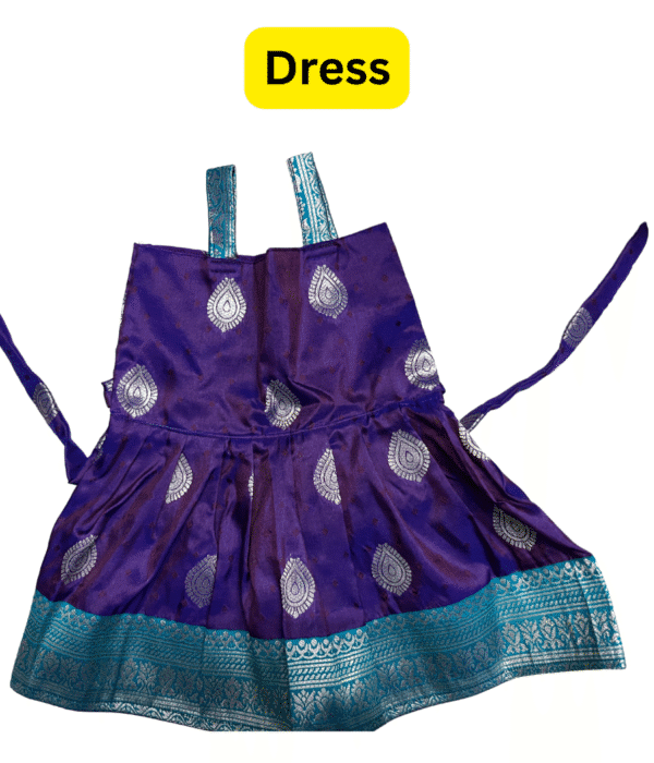 Baby Girl Purple Frock – Ethnic Style - Image 2