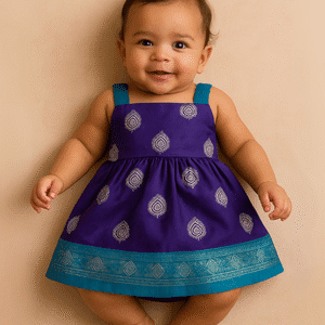 Baby Girl Purple Frock – Ethnic Style
